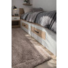Хутряний приліжковий килимок 140х200 см Капучино